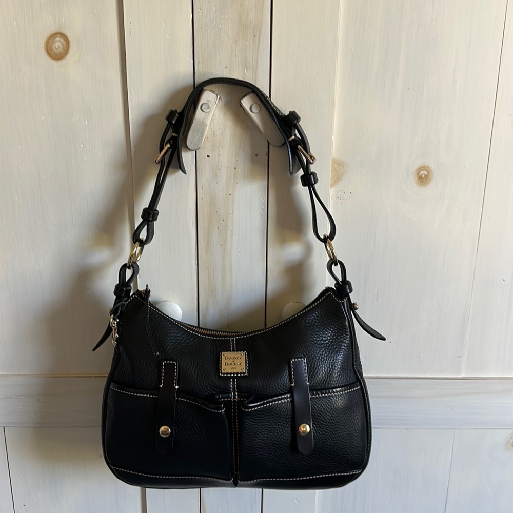 Leather shoulder bag